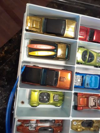 MATTEL HOT WHEELS CASE FOR 24 CARS WITH 24 CARS SOME MAY NOT BE HOT WHEELS 3