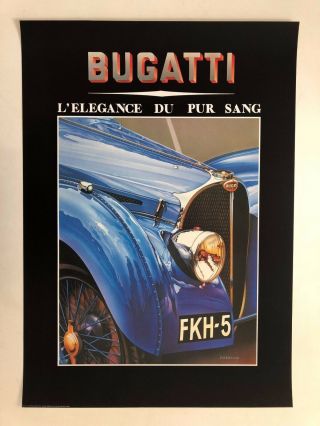 Bugatti,  Type 57,  1936 Design By Patrignani,  Rare Authentic 1980 
