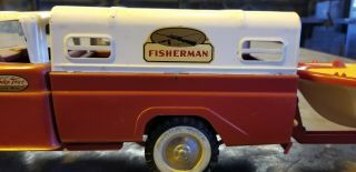 1961 Tonka Fisherman Truck With Speed Boat 5