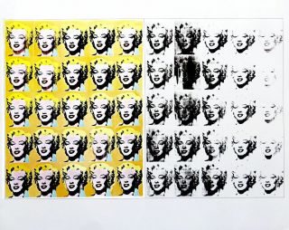 Andy Warhol 50 Marilyns Pop Art Offset Lithograph 22 X 27