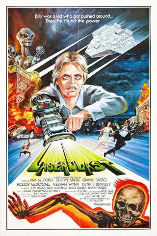 1978 Laserblast Vintage Horror Movie Poster Print 36x24 9 Mil Paper