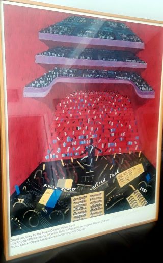 DAVID HOCKNEY SIGNED Los Angeles Music Center Fund Limited Edition Art Poster 3