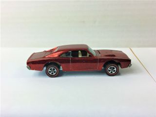 Vintage Hot Wheels Redline 1969 Custom Dodge Charger Red Nm (displayed Car) Read