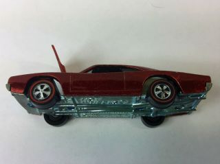 Vintage Hot Wheels Redline 1969 Custom Dodge Charger RED NM (Displayed Car) Read 3