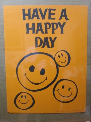 Have A Happy Black Light Poster 1970 
