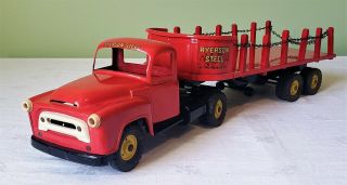 Tru - Scale Toys Private Label INTERNATIONAL HARVESTER RYERSON STEEL TT TRUCK 50 ' s 2