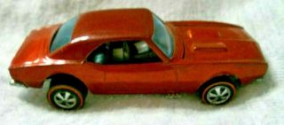 Vintage 1967 Hong Kong Mattel Hot Wheels Redline Custom Camaro In Copper? Color