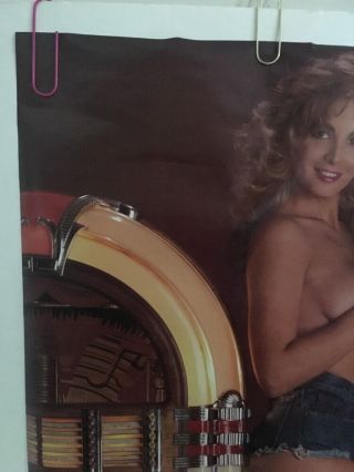Vintage Poster Juke Box Cindy Sexy Girl Woman Pin - up Wurlitzer Soda Ad Promo 6