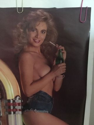 Vintage Poster Juke Box Cindy Sexy Girl Woman Pin - up Wurlitzer Soda Ad Promo 7