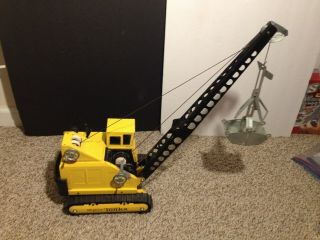 Vintage 1965 (first Year) Mighty Tonka Clam Shell Highway Crane
