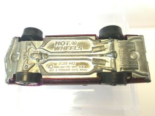 Redline Hotwheels Olds 442,  Magenta,  Wing. 12