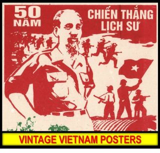 Ho Chi Minh Vietnam War Communism Posters Propaganda Wall Art Print Art Decor