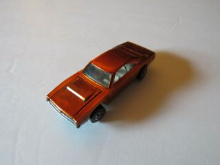 ORANGE 69 CUSTOM DODGE CHARGER ORIG COND MOPAR USA REDLINE HOT WHEELS 3