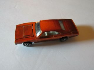 ORANGE 69 CUSTOM DODGE CHARGER ORIG COND MOPAR USA REDLINE HOT WHEELS 7