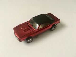 Hot Wheels Redline - 1968 Custom Camaro In Cherry Spectraflame Red,  All