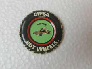 Vintage Hot Wheels Redline CIPSA1971 SWINGIN WING Button Badge Mexico VERY RARE 2