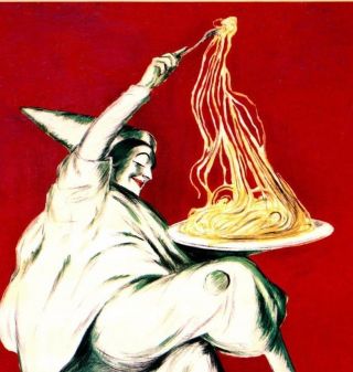 Pates Baroni 1921 Vintage Poster Print Pasta Kitchen Decor Advert Cappiello Art 2
