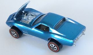 1968 Hot Wheels CUSTOM CORVETTE Redline - Metallic Light Blue 3