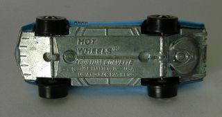 1968 Hot Wheels CUSTOM CORVETTE Redline - Metallic Light Blue 4