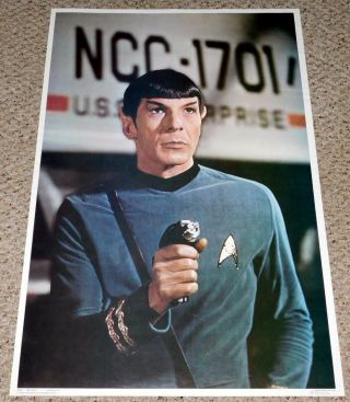 Star Trek Series Tv Show Spock Phaser Poster 1976 Dargis Leonard Nimoy