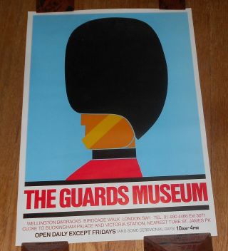 1988 Vintage Poster The Guards Museum London