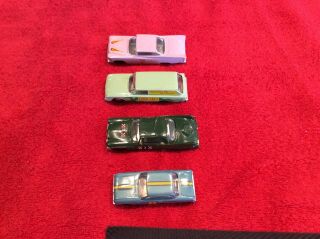 4 Vintage Hubley Rare Cars Chrysler Imperial Ford Falcon,  Buick,  Country Squire