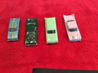 4 Vintage Hubley Rare Cars Chrysler Imperial Ford Falcon,  Buick,  Country Squire 2