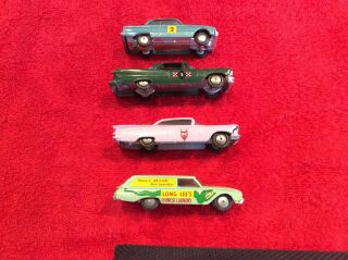 4 Vintage Hubley Rare Cars Chrysler Imperial Ford Falcon,  Buick,  Country Squire 4