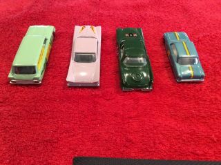 4 Vintage Hubley Rare Cars Chrysler Imperial Ford Falcon,  Buick,  Country Squire 6