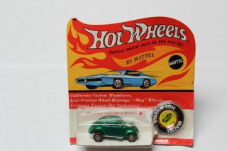 1969 Hot Wheels Redline Custom Volkswagen In Blister Pack (green)