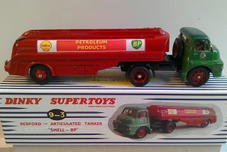 DINKY TOYS BY ATLAS EDITIONS & CORGI,  BEDFORD TANKER ' SHELL - BP ',  (CODE 3) BOXED 3