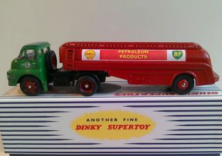 DINKY TOYS BY ATLAS EDITIONS & CORGI,  BEDFORD TANKER ' SHELL - BP ',  (CODE 3) BOXED 6