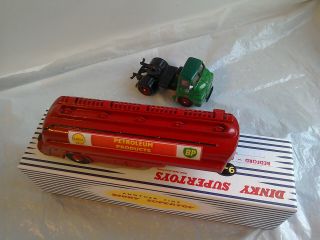 DINKY TOYS BY ATLAS EDITIONS & CORGI,  BEDFORD TANKER ' SHELL - BP ',  (CODE 3) BOXED 8