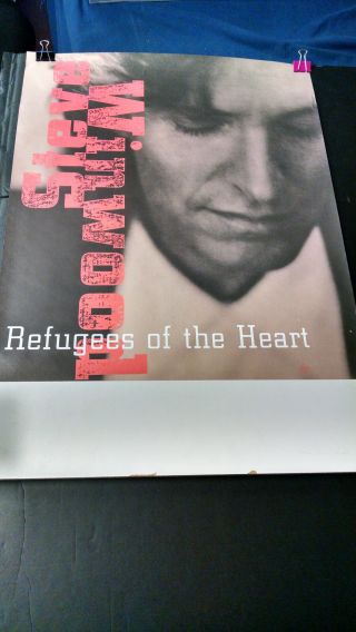 Steve Winwood Refugees Of The Heart Promotional Record Store Poster Pbx30