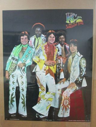 Kc And The Sunshine Band Vintage Poster Rock N 
