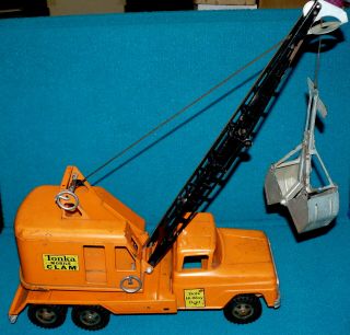 Vintage : Tonka Mobile Clam : Demolition Steel Toy Crane @ 100