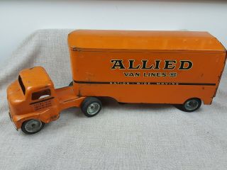 Vintage Tonka Toys Allied Van Lines Moving Trailer And Semi