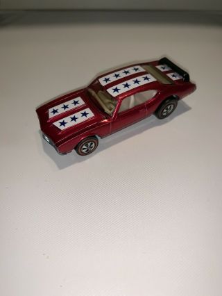 Hot Wheels Redline Olds 442 Rose With Cream Colored Interior Beauty 2