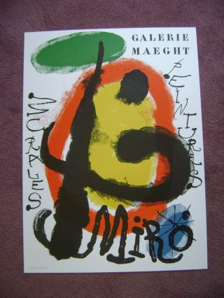 Joan Miro,  " Peintures Murales " Lithograph,  1976