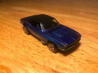 Hot Wheels Redline Custom Camaro 1968 Blue W/ Black Roof