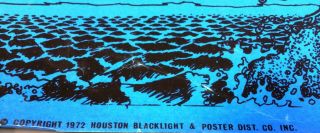 VINTAGE 1972 - EL PEGASUS BLACK LIGHT POSTER - 40 X 26 