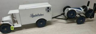 Studebaker Buddy L Truck Race Car /trailer 42 " Long