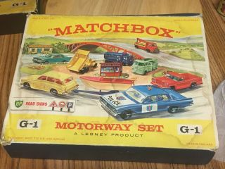 Matchbox Gift Set Motorway M - 1 E - Box Only