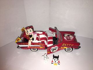 Betty Boop 57 Chevrolet Bel Air Hot Rod Red Danbury Diecast 1:24 Scale