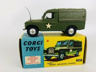 Minty 1964 Corgi 357 Military Land Rover W/ Box