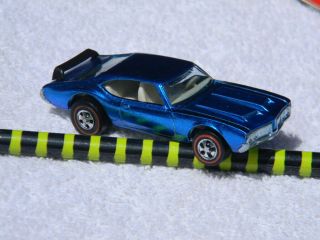 Hot Wheels Redline Olds 442 Blue (OPEN Blister w/plastic button) Check it out 11