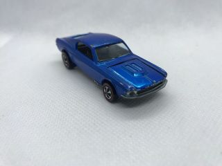 1968 Hot Wheels Redline Custom Mustang Blue
