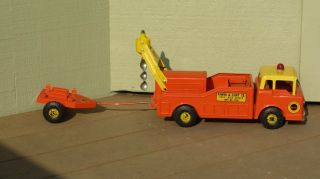 Nylint Power & Light Co.  Truck Post Hole Digger And Trailer 1950 