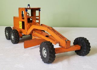 Tonka Toys Caterpillar State Hi - Way Dept Road Grader Truck 50 