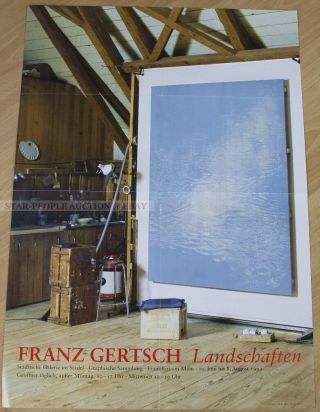 German Exhibition Poster 1993 - Franz Gertsch - Landscapes Art Print